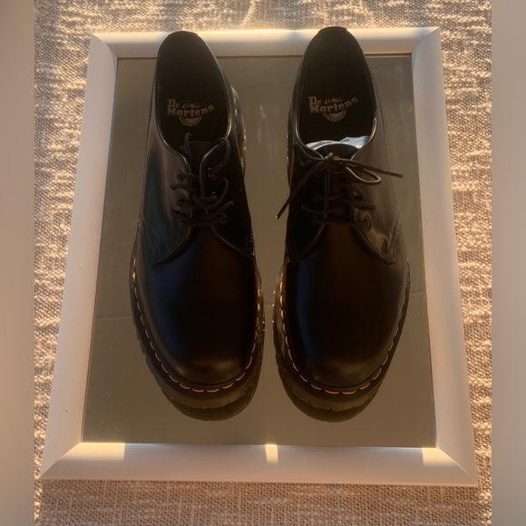 DR MARTENS 1461 Extreme Lace Polished Smooth Black - Picture 3 of 5